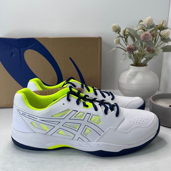 ASICS Gel Renma Pickleball Court Shoes White Blue Expanse Men's 13 NWB - Picture 3 of 10